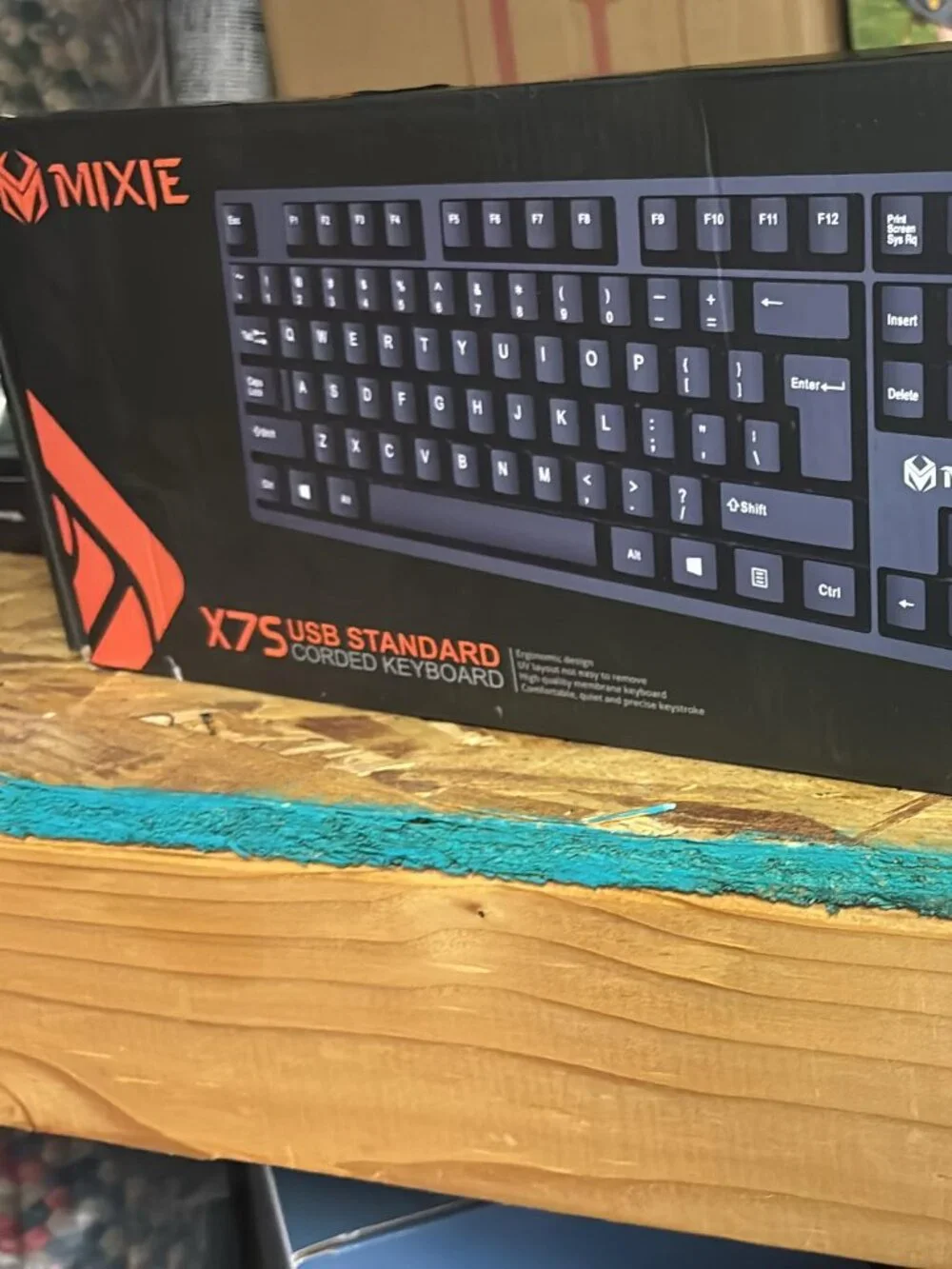 MIXIE X75 USB Keyboard – Durable Full Size Computer Keyboard